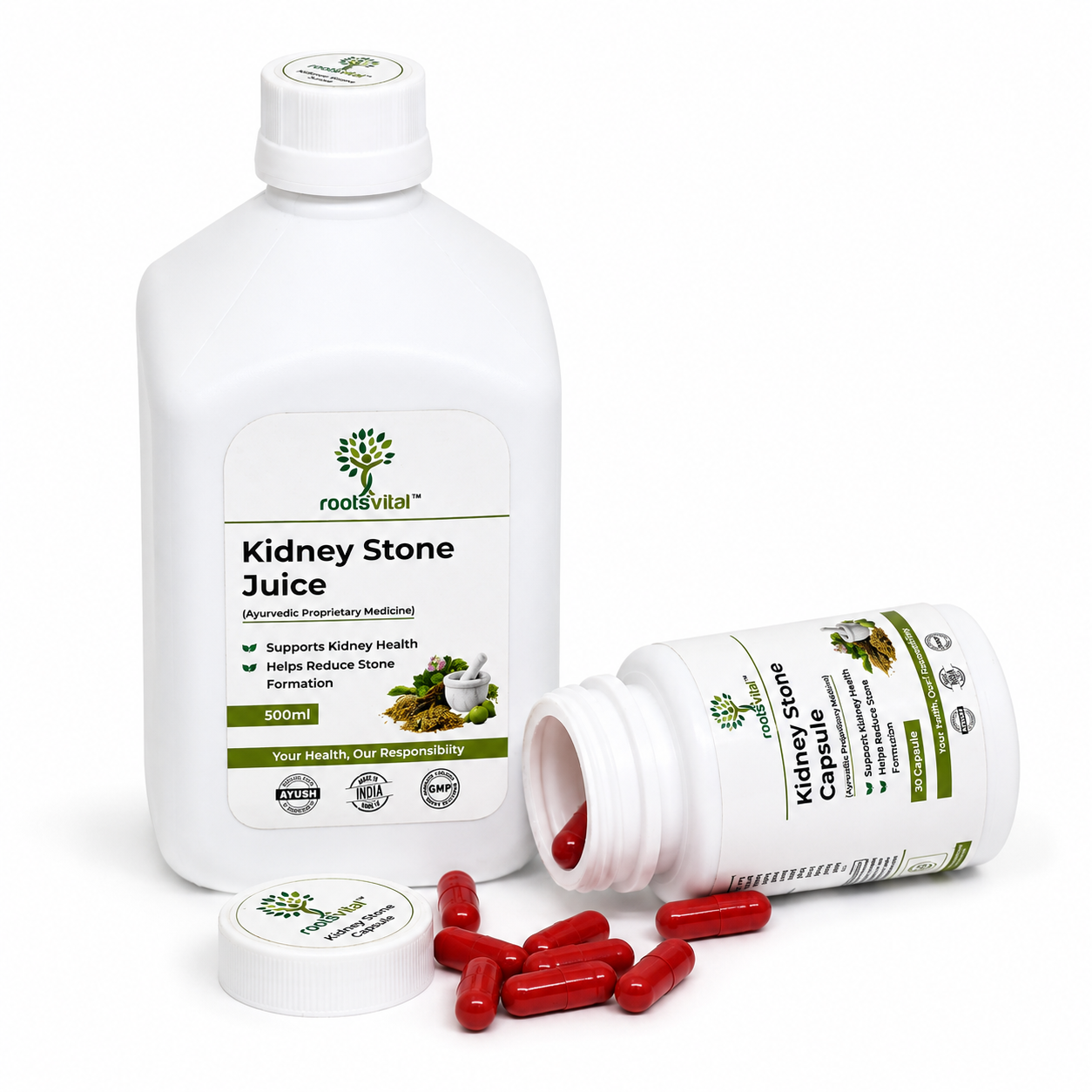 Kidney Stone Care Combo (Capsules + Juice)