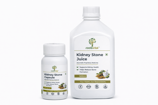 Kidney Stone Care Combo (Capsules + Juice) - Rootsvital