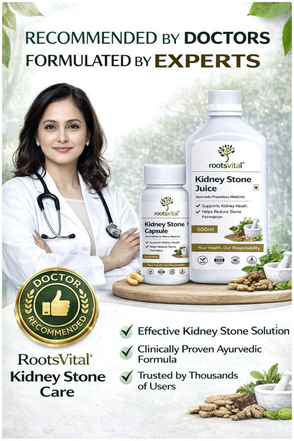 Kidney Stone Care Combo (Capsules + Juice) - Rootsvital